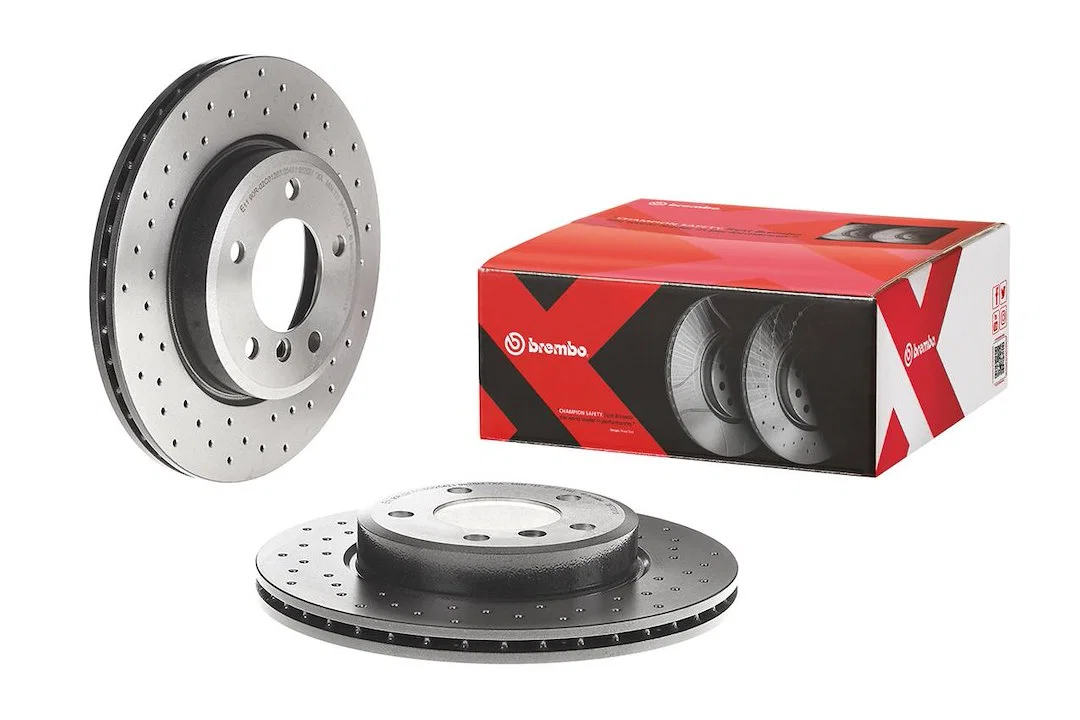 0977011XC02 – BREMBO Brake Rotor, Vented Cross Drilled One Piece Design Wheel Bolt Pattern 5 x 120 Millimeter 300 Mil...